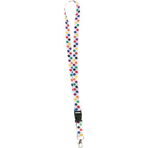 Colorful Paw Prints Lanyard [TCR20350]