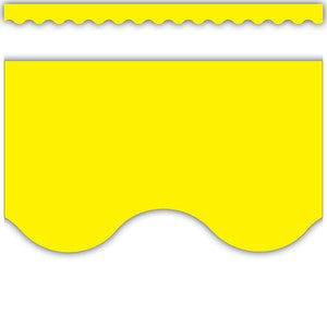 Yellow Scalloped Border Trim [TCR4175]