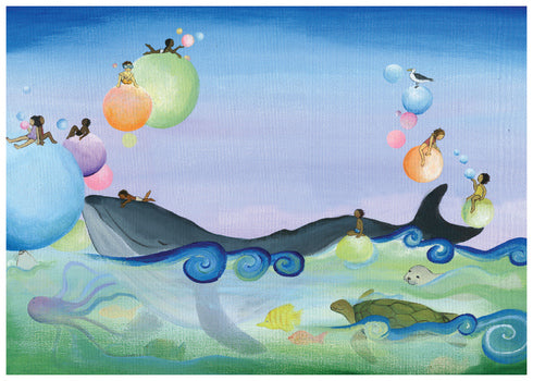 Ocean (Whale) Birthday Greeting Card [2778BD]