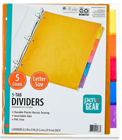 5-Tab Dividers [90088]