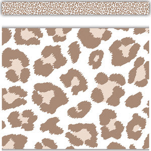 Blush Leopard Print Straight Border Trim [TCR3939]