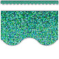 Green Sparkle Scalloped Border Trim [TCR8795]