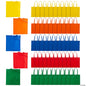 Bulk 50 Pc. Large 15" x 17" Solid Color Nonwoven Tote Bag Assortment [14/740]