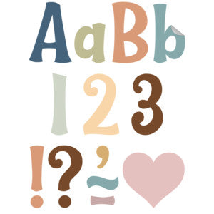 Calming Colors 4" Wild Whimsy Self-Adhesive Letters Combo Pack [TCR9646]
