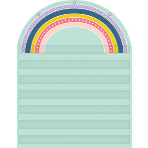 Oh Happy Day Rainbow Die Cut 7 Pocket Chart (28" x 36") [TCR20100]