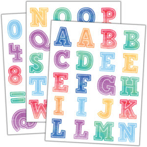 WATERCOLOR ALPHABET STICKERS [TCR8196]