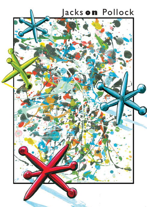 JACKS ON POLLOCK Birthday Greeting Card [2375BD]