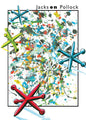 JACKS ON POLLOCK Birthday Greeting Card [2375BD]