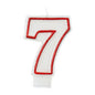 Red and White Birthday Candle Number 7 [174007]