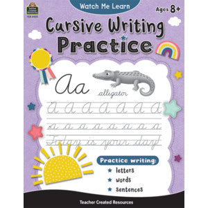 Watch Me Learn: Cursive Writing Practice [TCR8405]