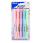 BAZIC Pen Style Pastel Highlighters w/Pocket Clip (5/Pack) [2308]