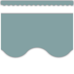 Stone Blue Scalloped Border Trim [TCR6693]