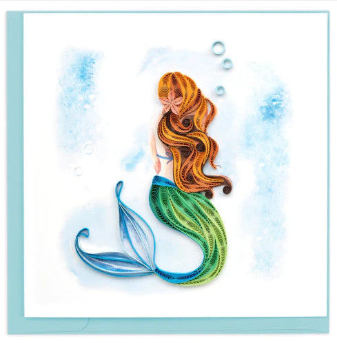 Quilled Mermaid Greeting Card [BL1368]