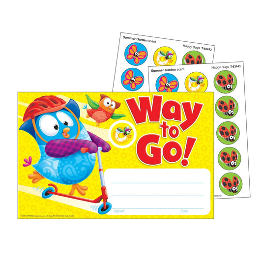 Way to Go! Owl-Stars! Scratch 'n Sniff Recognition Awards [T81301]