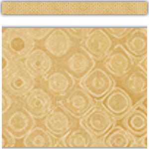 Wonderfully Wild Golden Textile Straight Border Trim [TCR6688]