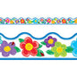 Crayon Flowers Border Trim [T92146]