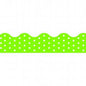 Polka Dots Lime Border [T92664]