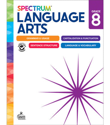 New Spectrum Language Arts Workbook Grade 8 Paperback [CD705498]