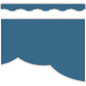 Slate Blue Fancy Scallops Border Trim [TCR9135]