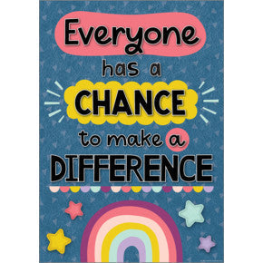 Everyone Has a Chance to Make a Difference Positive Poster [TCR7447]