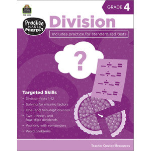 Practice Makes Perfect: Division Grade 4 [TCR3324]