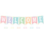 Pastel Pop Pennants Welcome Bulletin Board [TCR8410]