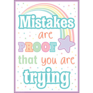 Mistakes Are Proof That You Are Trying Positive Poster [TCR7477]