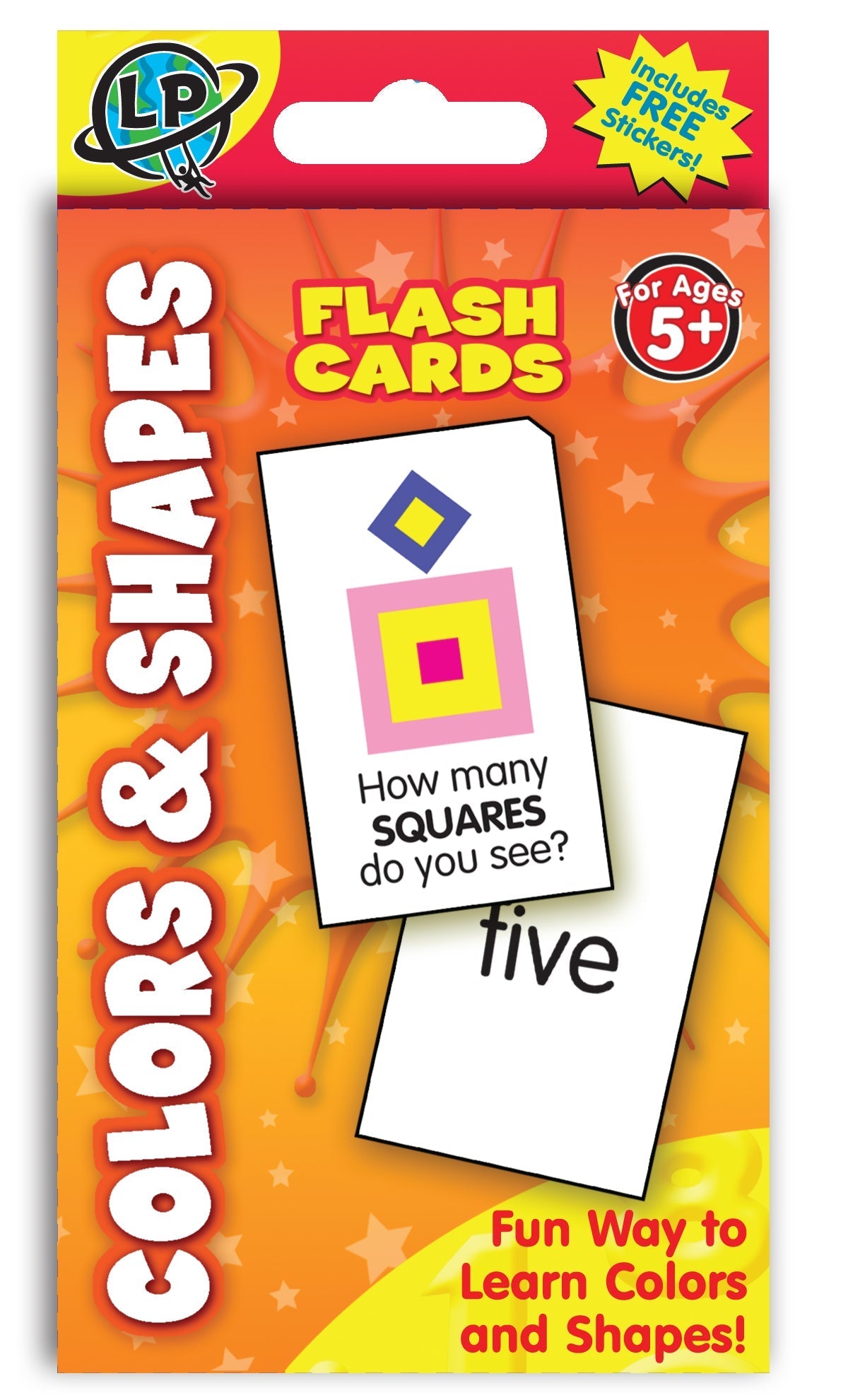 6 PK FLASH CARDS COLORS AND SHAPES [P480262]