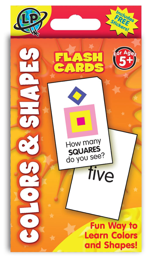 6 PK FLASH CARDS COLORS AND SHAPES [P480262]