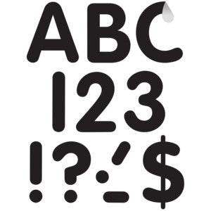 Black 4" Classic Self-Adhesive Letters Uppercase [TCR9640]