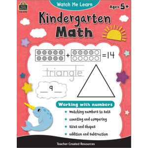 Watch Me Learn: Kindergarten Math [TCR8396]