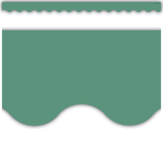 Eucalyptus Green Scalloped Border Trim [TCR8687]