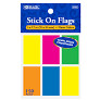 BAZIC 25 Ct. 1" X 1.7" Neon Color Standard Flags (6/Pack) [5153]