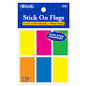 BAZIC 25 Ct. 1" X 1.7" Neon Color Standard Flags (6/Pack) [5153]
