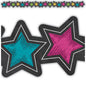 Chalkboard Brights Stars Die-Cut Border Trim [TCR3569]