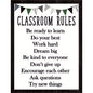 Modern Farmhouse Classroom Rules Chart 17x22 [TCR7999]