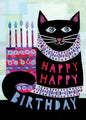 Happy Cat Birthday Greeting Card [2773BD]