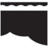 Black Fancy Scallops Border Trim [TCR9133]