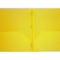 Two-Pocket Poly Portfolio Folder with Prongs Yellow [FF-OP-4012]