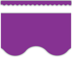 Purple Scalloped Border Trim [TCR2153]