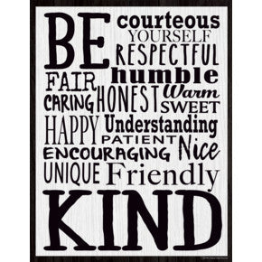 Modern Farmhouse Be Kind Chart 17x22 [TCR7998]