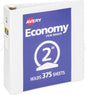 Avery Economy View 3-Ring Binder, 2" Round Rings, White [AVE05731]
