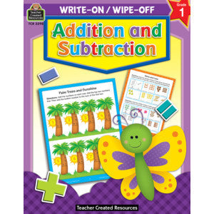 Addition and Subtraction Write-On Wipe-Off Book [TCR3298]