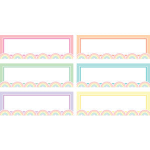 Pastel Pop Rainbow Labels Magnetic Accents [TCR77057]