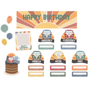 Moving Mountains Road Trip Happy Birthday Mini Bulletin Board [TCR9228]